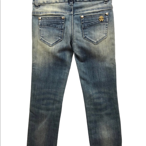 Roberto Cavalli Girls Jeans with adjustable waist - Picture 4 of 5